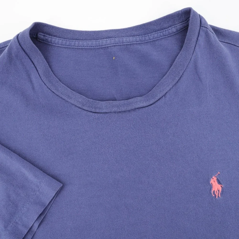 Polo Ralph Lauren Pony Logo T-Shirt Blue-Purple Short Sleeve Mens M